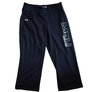 MSU Under Armour Fitted Heatgear Capris